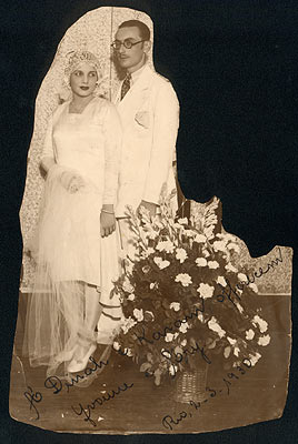 Casamento Yvonne e Ary. Rio, dia 26 de fevereiro de 1930